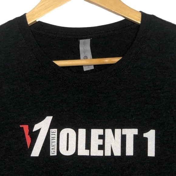 UFC JUSTIN GAETHJE VIOLENT 1 MAX EFFORT OG SIGNATURE TSHIRT V1 - Picture 3 of 9